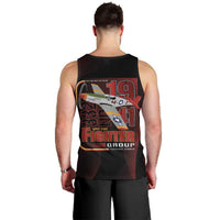 Tuskegee Airmen 332nd Spit Fire Men Tank Top On The Blue Sky - Wonder Print Shop