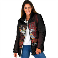 Tuskegee Airmen 332nd Spit Fire Padded Jacket On The Blue Sky - Wonder Print Shop
