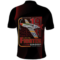 Tuskegee Airmen 332nd Spit Fire Polo Shirt On The Blue Sky - Wonder Print Shop