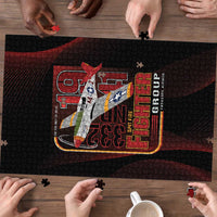 Tuskegee Airmen 332nd Spit Fire Puzzle On The Blue Sky - Wonder Print Shop