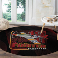 Tuskegee Airmen 332nd Spit Fire Round Carpet On The Blue Sky - Wonder Print Shop