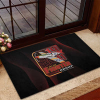 Tuskegee Airmen 332nd Spit Fire Rubber Doormat On The Blue Sky - Wonder Print Shop