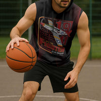 Tuskegee Airmen 332nd Spit Fire Sleeveless Hoodie On The Blue Sky - Wonder Print Shop