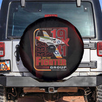 Tuskegee Airmen 332nd Spit Fire Spare Tire Cover On The Blue Sky - Wonder Print Shop