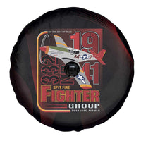 Tuskegee Airmen 332nd Spit Fire Spare Tire Cover On The Blue Sky - Wonder Print Shop