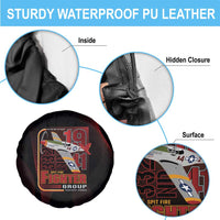 Tuskegee Airmen 332nd Spit Fire Spare Tire Cover On The Blue Sky - Wonder Print Shop