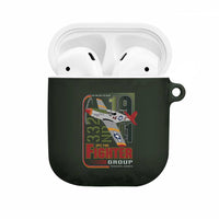 Tuskegee Airmen 332nd Spit Fire AirPods Case Camo Moss Green - Wonder Print Shop