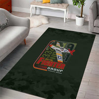Tuskegee Airmen 332nd Spit Fire Area Rug Camo Moss Green - Wonder Print Shop