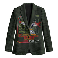 Tuskegee Airmen 332nd Spit Fire Blazer Camo Moss Green - Wonder Print Shop