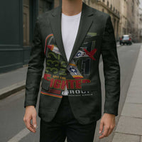 Tuskegee Airmen 332nd Spit Fire Blazer Camo Moss Green - Wonder Print Shop