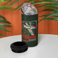 Tuskegee Airmen 332nd Spit Fire 4 in 1 Can Cooler Tumbler Camo Moss Green - Wonder Print Shop