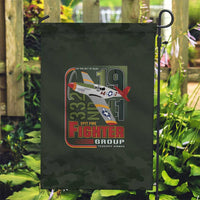 Tuskegee Airmen 332nd Spit Fire Garden Flag Camo Moss Green - Wonder Print Shop