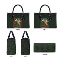 Tuskegee Airmen 332nd Spit Fire Leather Bag Camo Moss Green - Wonder Print Shop