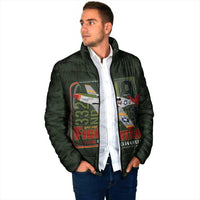 Tuskegee Airmen 332nd Spit Fire Padded Jacket Camo Moss Green - Wonder Print Shop