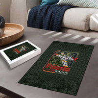 Tuskegee Airmen 332nd Spit Fire Puzzle Camo Moss Green - Wonder Print Shop