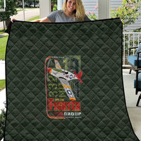 Tuskegee Airmen 332nd Spit Fire Quilt Camo Moss Green - Wonder Print Shop