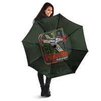 Tuskegee Airmen 332nd Spit Fire Umbrella Camo Moss Green - Wonder Print Shop
