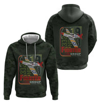 Tuskegee Airmen 332nd Spit Fire Zip Hoodie Camo Moss Green - Wonder Print Shop