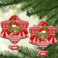 Hawaii Tiki Christmas Ceramic Ornament Mele Kalikimaka LT7 - Wonder Print Shop