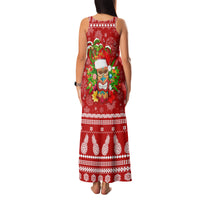 Hawaii Tiki Christmas Family Matching Tank Maxi Dress and Hawaiian Shirt Mele Kalikimaka - Wonder Print Shop