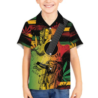 Personalised Reggae Soul Family Matching Puletasi and Hawaiian Shirt Sketch Style - Wonder Print Shop