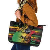 Personalised Reggae Soul Leather Tote Bag Sketch Style - Wonder Print Shop