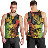 Personalised Reggae Soul Men Tank Top Sketch Style - Wonder Print Shop