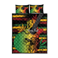 Personalised Reggae Soul Quilt Bed Set Sketch Style - Wonder Print Shop