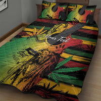 Personalised Reggae Soul Quilt Bed Set Sketch Style - Wonder Print Shop