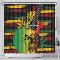 Personalised Reggae Soul Shower Curtain Sketch Style