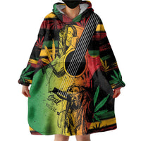 Personalised Reggae Soul Wearable Blanket Hoodie Sketch Style - Wonder Print Shop