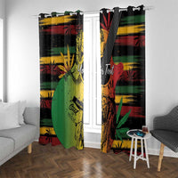Personalised Reggae Soul Window Curtain Sketch Style - Wonder Print Shop