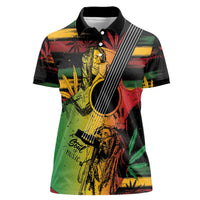 Personalised Reggae Soul Women Polo Shirt Sketch Style - Wonder Print Shop