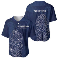 Scotland Rugby Personalized Baseball Jersey Thistle Royal Style