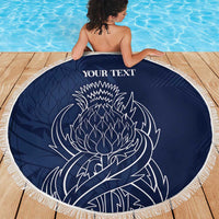 Scotland Rugby Personalized Beach Blanket Thistle Royal Style