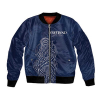 Scotland Rugby Personalized Bomber Jacket Thistle Royal Style