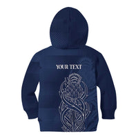 Scotland Rugby Personalized Kid Hoodie Thistle Royal Style