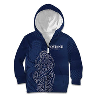 Scotland Rugby Personalized Kid Hoodie Thistle Royal Style