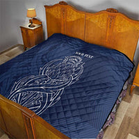 Scotland Rugby Personalized Quilt Thistle Royal Style