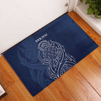 Scotland Rugby Personalized Rubber Doormat Thistle Royal Style