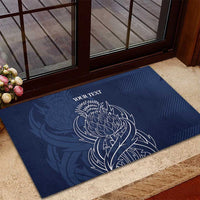 Scotland Rugby Personalized Rubber Doormat Thistle Royal Style