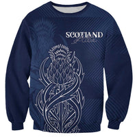 Scotland Rugby Personalized Sweatshirt Thistle Royal Style