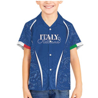 Italy Rugby Personalized Family Matching Mermaid Dress and Hawaiian Shirt Azzurro Savoia - Renaissance Inspired