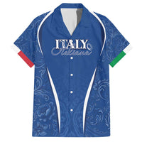 Italy Rugby Personalized Family Matching Short Sleeve Bodycon Dress and Hawaiian Shirt Azzurro Savoia - Renaissance Inspired