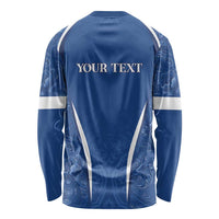 Italy Rugby Personalized Long Sleeve Shirt Azzurro Savoia - Renaissance Inspired