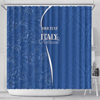 Italy Rugby Personalized Shower Curtain Azzurro Savoia - Renaissance Inspired