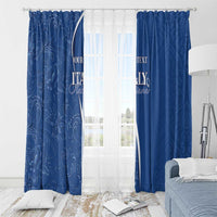 Italy Rugby Personalized Window Curtain Azzurro Savoia - Renaissance Inspired