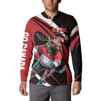 Canada Hockey Personalized Button Sweatshirt Go Canada Go