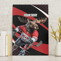 Canada Hockey Personalized Canvas Wall Art Go Canada Go