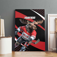 Canada Hockey Personalized Canvas Wall Art Go Canada Go